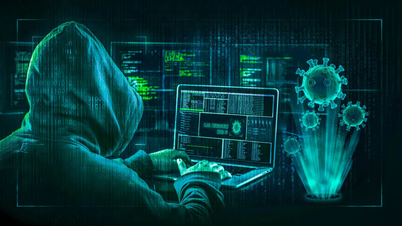 Cyber operations visualization representing layered security monitoring