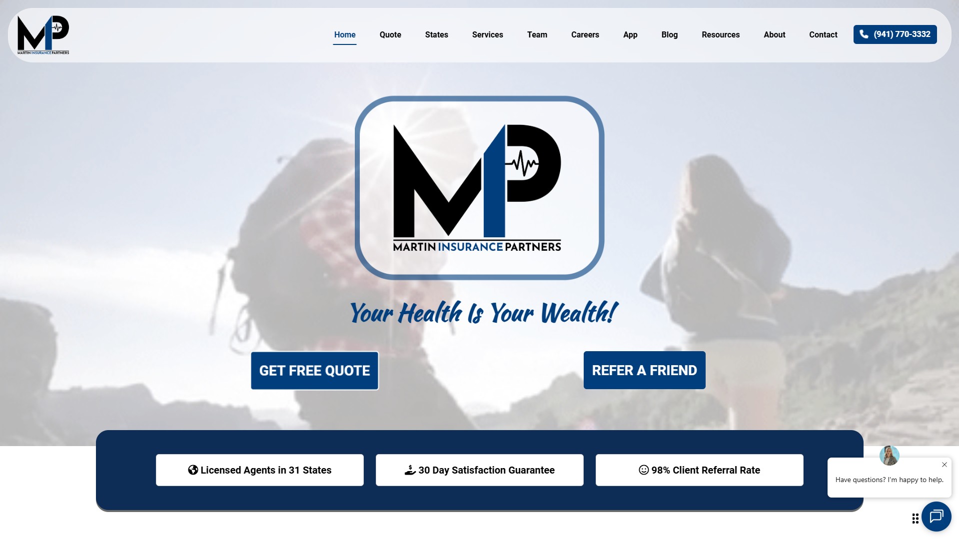 MartinInsurance.Partners website preview